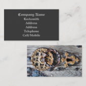 職業、錠前職人 名刺 (正面/裏面)