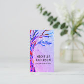 職業QRコードパープル 名刺 (スタンド正面)