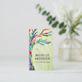 職業QRコード緑 名刺 (スタンド正面)