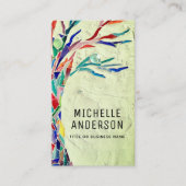 職業QRコード緑 名刺 (正面)