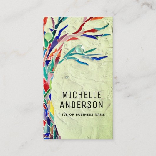 職業QRコード緑 名刺 (正面)