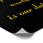 職責: 波濤を超えて ポスター (角)