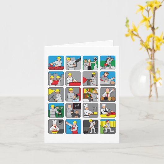 職違う業 カード (黄色い花)