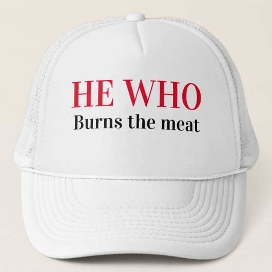 肉おもしろいを燃やすノベルティ野球 キャップ (正面)