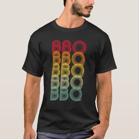 肉おもしろい喫煙BBQグリルラバーピットマスタースモック Tシャツ (正面)