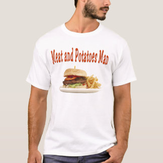 肉およびpotatesの人 tシャツ