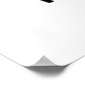 肉がステーキおもしろいパンに乗っている ポスター (角)