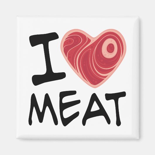 肉が大好き マグネット (正面)