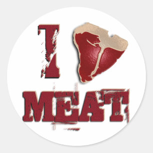 肉が大好き ラウンドシール