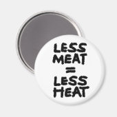 肉が少ない=熱が少ない マグネット (正面/裏面)