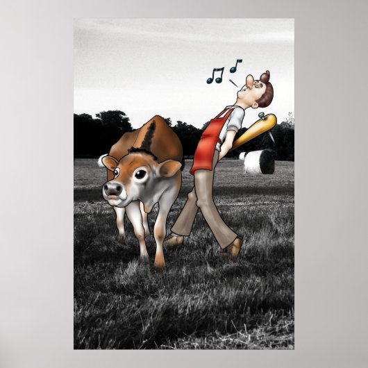 肉だ！ポスタープリント ポスター (正面)