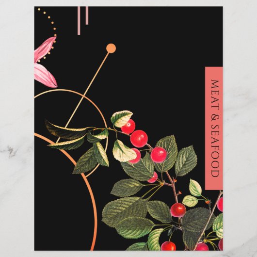 肉とシーフード |レシピ挿入 |黒いさくらんぼ (正面)