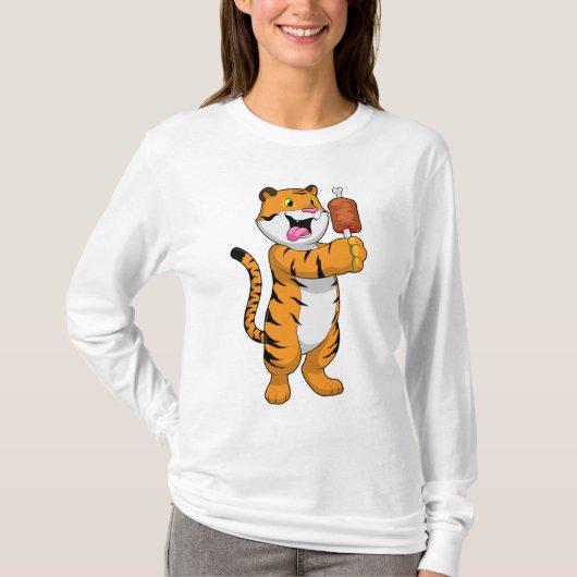 肉とトラ Tシャツ (正面)