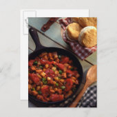 肉とポテトハッシュとビスケット ポストカード (正面/裏面)