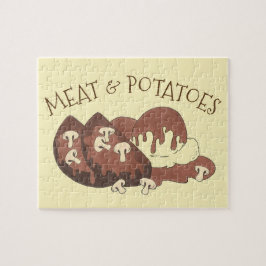 肉とポテトミートローフマッシュルームグレービーダイナー ジグソーパズル