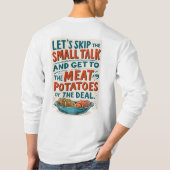 肉とポテト Tシャツ (裏面)