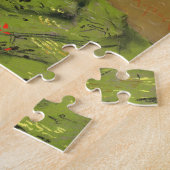 肉と金ゴールドの勉強 | ウィリアムメリットチェイス ジグソーパズル (側面)