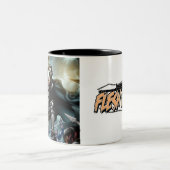 肉と鋼V1デザインコーヒーマグ ツートーンマグカップ (中央)