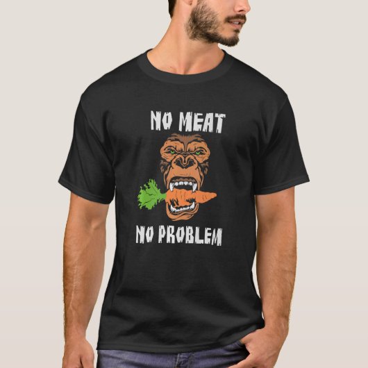 肉なし問題なし重量挙げジム強化 Tシャツ (正面)