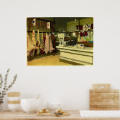 肉に気を付ける ポスター (キッチン)