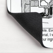 肉に食い込んだ足指の爪を取除く深い根管か。 マウスパッド (コーナー)