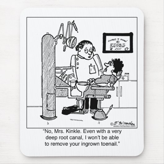 肉に食い込んだ足指の爪を取除く深い根管か。 マウスパッド (正面)