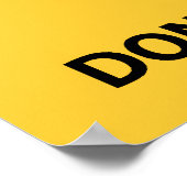 肉のポスターを踏むな ポスター (角)