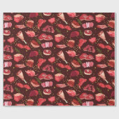 肉の模様 ラッピングペーパー (フラット)