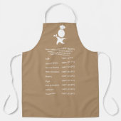 肉の温帯ガイドアイスコーヒー，シェフ エプロン (正面)