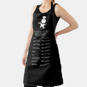 肉の温帯ガイドブラック、シェフ エプロン (インサイチュ)