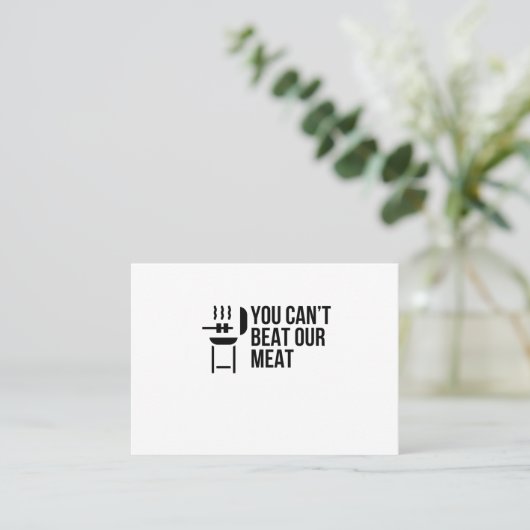 肉はビートできない 名刺 (スタンド正面)