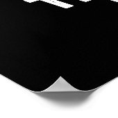 肉はフードステーキおもしろいープンダークBG上にある ポスター (角)