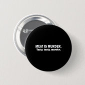 肉は殺人だ おいしいおいしい殺人 サルカスティックBBQ T 缶バッジ (正面&裏面)