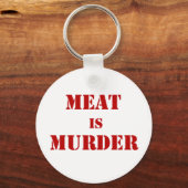 肉は殺人だ キーホルダー (正面)