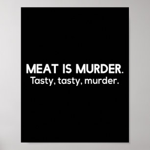 肉は殺人 おいしいおいしい殺人 サルカスティックBBQ T ポスター