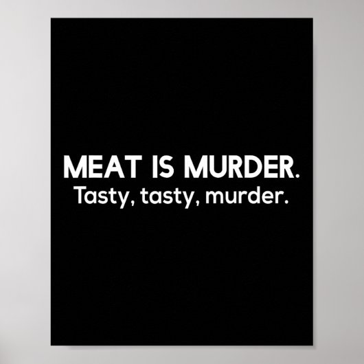 肉は殺人 おいしいおいしい殺人 サルカスティックBBQ T ポスター (正面)