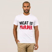 肉は殺人Tシャツ Tシャツ (正面フル)