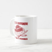肉は殺害です コーヒーマグカップ (正面左)