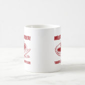 肉は殺害です コーヒーマグカップ (中央)
