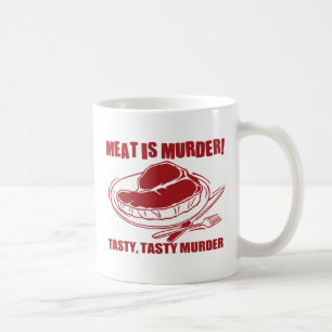 肉は殺害です コーヒーマグカップ