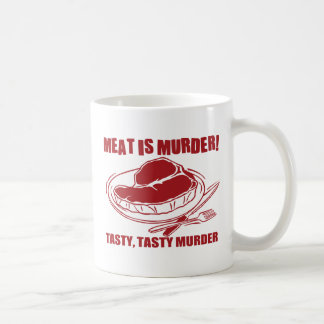 肉は殺害です コーヒーマグカップ