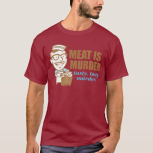 肉は殺害です Tシャツ