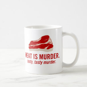 肉は殺害、風味がよい殺害です コーヒーマグカップ