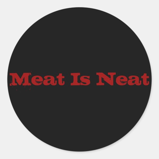 肉は端正です ラウンドシール (正面)