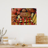 肉を調理して調理した美味しいバーベキュー ポスター (キッチン)