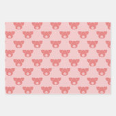 肉カスタム事業の豚ヘッドシルエット ラッピングペーパーシート (正面3)