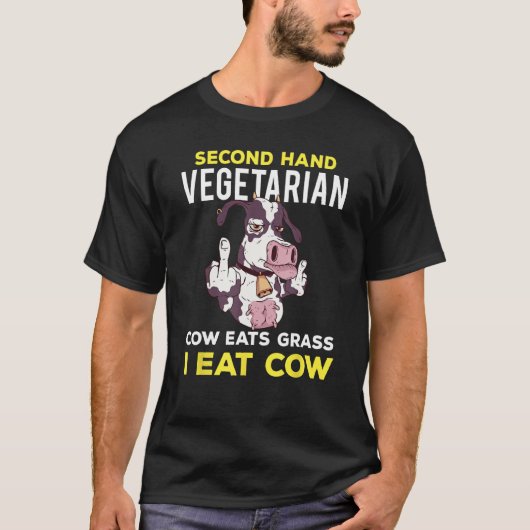 肉ケトゲン肉食肉牛肉ラブメイターフーモ Tシャツ (正面)