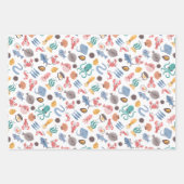 肉シーフード農家市場の家禽在庫 ラッピングペーパーシート (正面2)