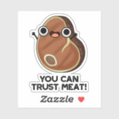 肉ステーキプリンおもしろいは信頼できる シール (シート)