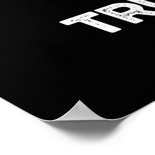 肉ステーキプンおもしろいダークBGを信頼できる ポスター (角)